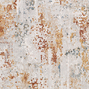 Livabliss Carmel Machine Woven Area Rug with Lustrous Sheen and High Low Pile for Large Rooms Light Gray, Whi 12' x 15' CRL2311-1215