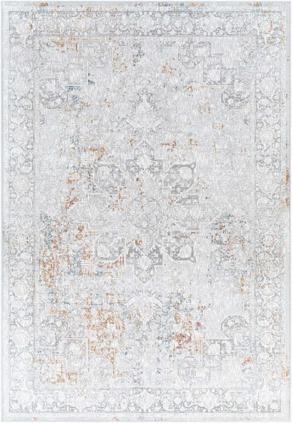 Livabliss Carmel Traditional Polyester Area Rug Soft Plush Pile for Large Living Dining Rooms Light Gray, Tau 10' x 13'11" CRL2313-1014