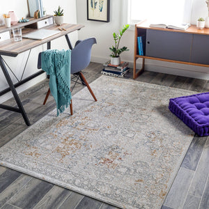 Livabliss Carmel Traditional Polyester Area Rug Soft Plush Pile for Large Living Dining Rooms Light Gray, Tau 10' x 13'11" CRL2313-1014