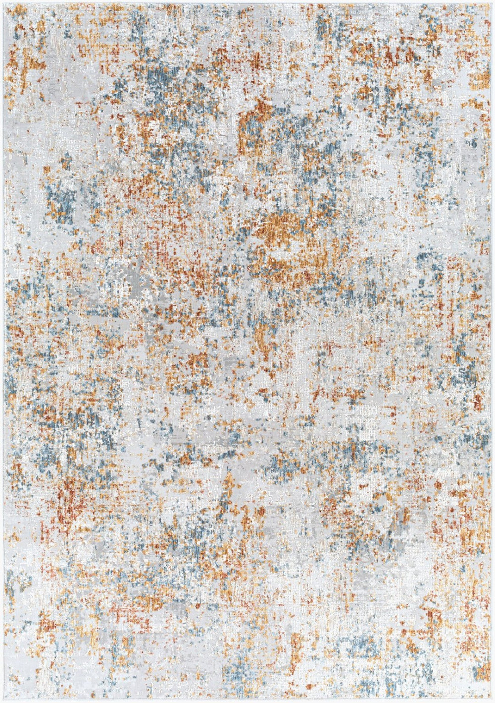 Livabliss Carmel Geometric Polyester Area Rug for Living Room with Medium Pile Turkish Weave Taupe, Blue 2' x 2'11" CRL2316-23