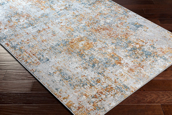 Livabliss Carmel Geometric Polyester Area Rug for Living Room with Medium Pile Turkish Weave Taupe, Blue 2' x 2'11" CRL2316-23