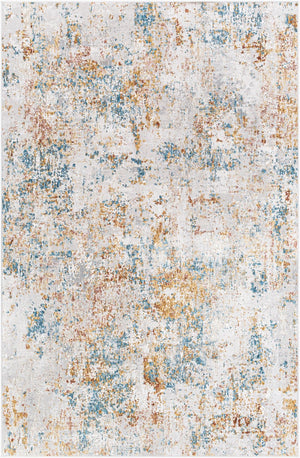 Livabliss Carmel Geometric Polyester Area Rug for Living Room with Medium Pile Turkish Weave Taupe, Blue 9'6" x 6'7" CRL2316-6796
