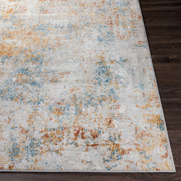 Livabliss Carmel Geometric Polyester Area Rug for Living Room with Medium Pile Turkish Weave Taupe, Blue 2' x 2'11" CRL2316-23