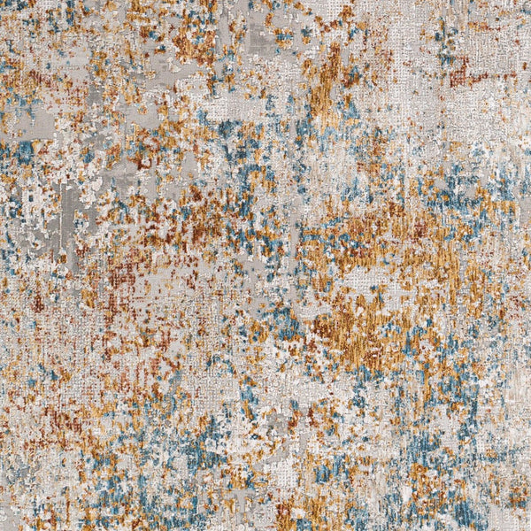 Livabliss Carmel Geometric Polyester Area Rug for Living Room with Medium Pile Turkish Weave Taupe, Blue 2' x 2'11" CRL2316-23