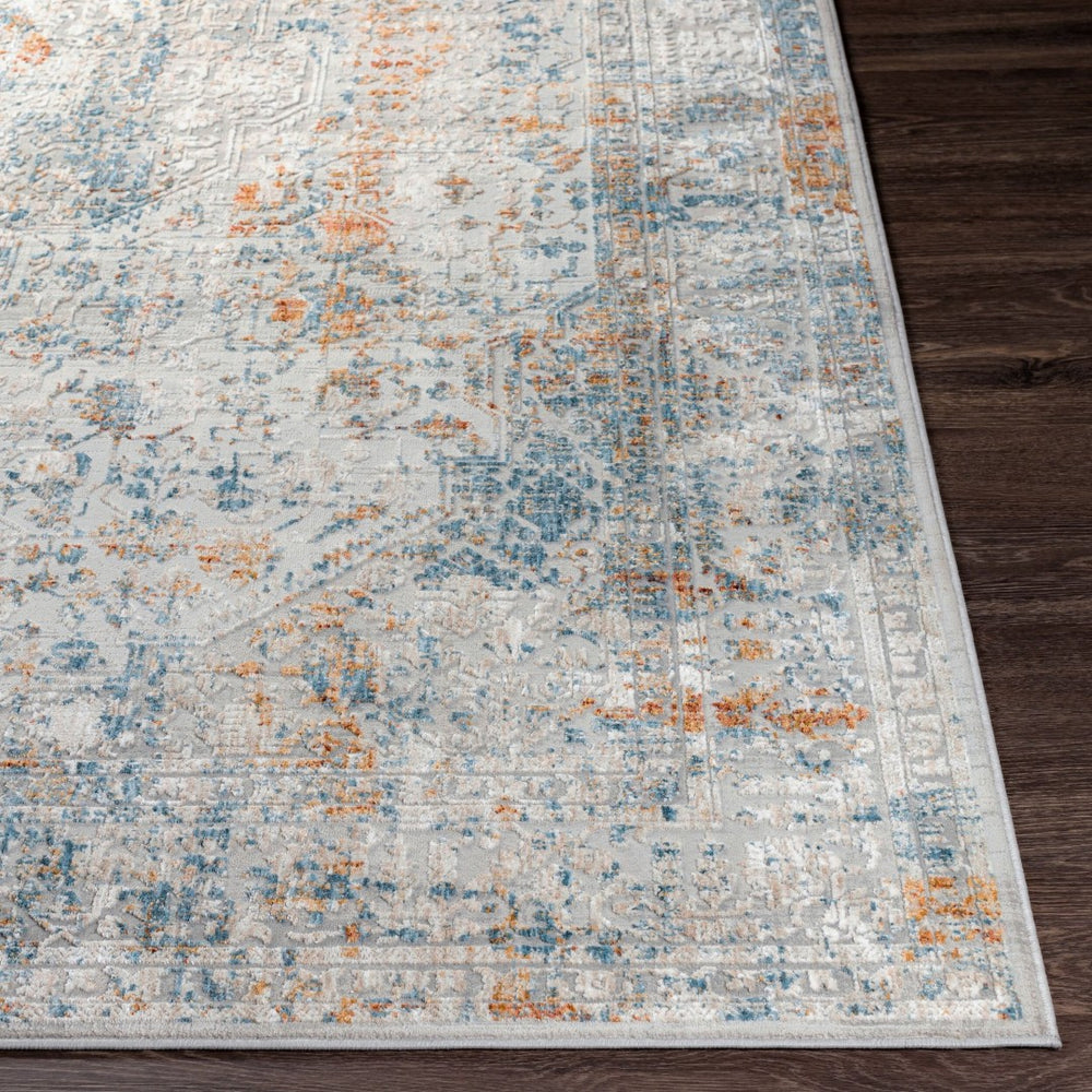 Livabliss Carmel Traditional Polyester Area Rug for Large Living Dining Rooms Medium Pile Light Gray, Tau 6'7" x 9'6" CRL2317-6796
