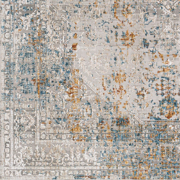 Livabliss Carmel Traditional Polyester Area Rug for Large Living Dining Rooms Medium Pile Light Gray, Tau 5' x 7'3" CRL2317-573