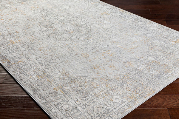 Livabliss Carmel Persian Inspired Machine Woven Polyester Area Rug for Living and Dining Rooms Light Gray, Mus 10' x 13'11" CRL2318-1014