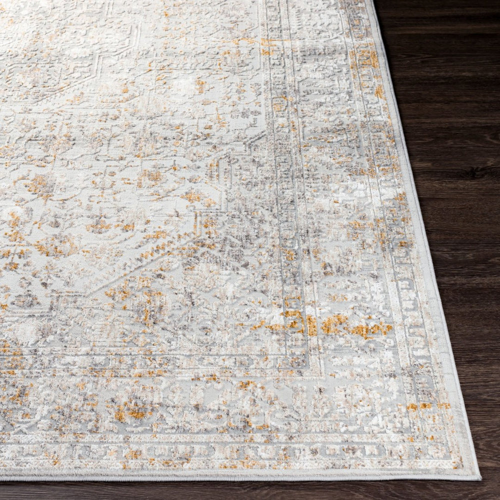 Livabliss Carmel Persian Inspired Machine Woven Polyester Area Rug for Living and Dining Rooms Light Gray, Mus 10' x 13'11" CRL2318-1014