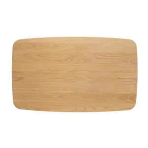 English Elm Christopher Knight Home® - DINING Mid-Century Solid Wood & Faux Wood Top Table with Rubberwood Legs, Sleek Rounded Edge Design Natural 58907.00OAK