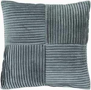 Surya Conrad Modern 18"X18" Accent Pillow - Soft Cotton, Hand-crafted Elegance For Timeless Home Decor Charcoal Cotton,Cotton Crn004-1818