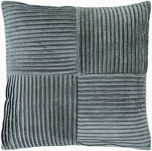 Surya Conrad Modern 18"X18" Accent Pillow - Soft Cotton, Hand-crafted Elegance For Timeless Home Decor Charcoal Cotton,Cotton Crn004-1818