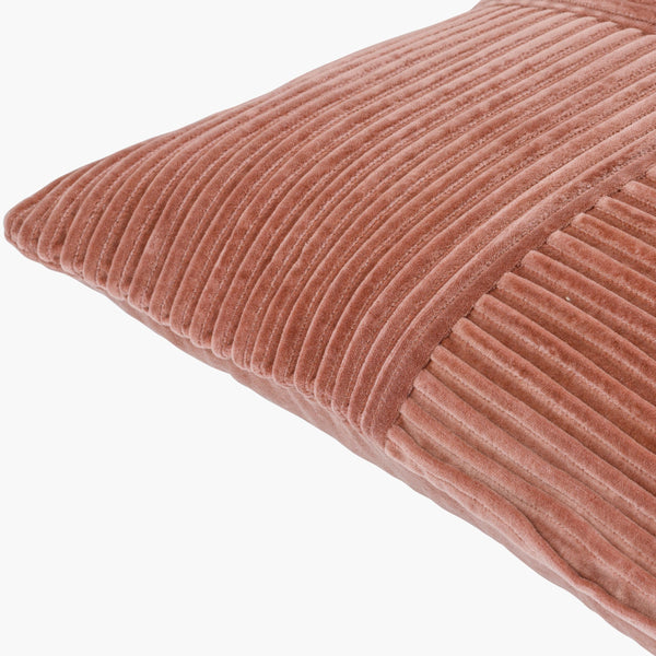 Surya Conrad Modern 18"X18" Accent Pillow - Soft Cotton, Hand-crafted Elegance For Timeless Home Decor Terracotta Cotton,Cotton Crn007-2222p