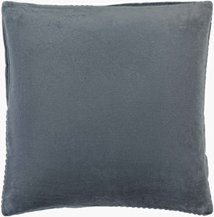 Surya Conrad Modern 18"X18" Accent Pillow - Soft Cotton, Hand-crafted Elegance For Timeless Home Decor Charcoal Cotton,Cotton Crn008-2222d