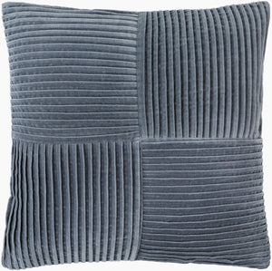 Surya Conrad Modern 18"X18" Accent Pillow - Soft Cotton, Hand-crafted Elegance For Timeless Home Decor Charcoal Cotton,Cotton Crn008-2222d