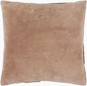 Surya Conrad Modern 18"X18" Accent Pillow - Soft Cotton, Hand-crafted Elegance For Timeless Home Decor Taupe Cotton,Cotton Crn009-2222