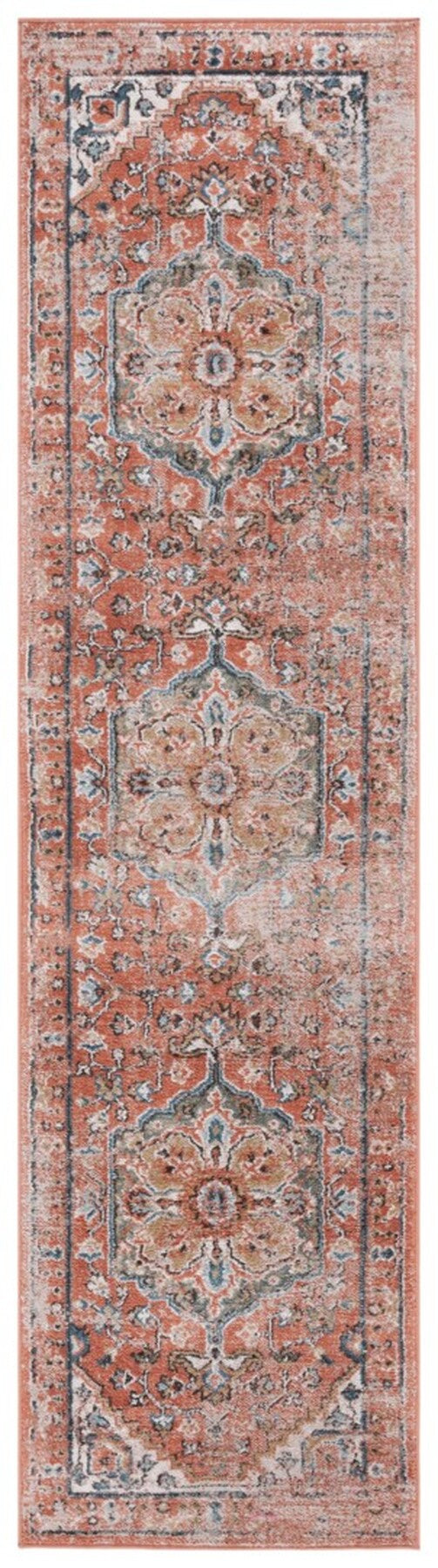 Safavieh Cornelia 208 Power Loomed Transitional Rug Rust CRN208P-4