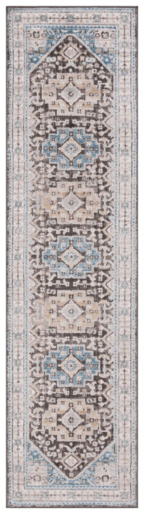 Safavieh Cornelia 211 Power Loomed Transitional Rug Blue / Charcoal CRN211T-4