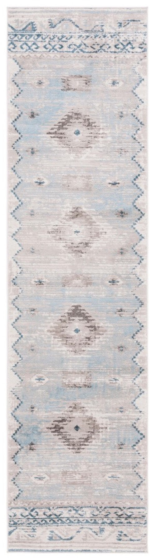 Safavieh Cornelia 234 Power Loomed 100% Polypropylene Transitional Rug Blue / Ivory CRN234M-9