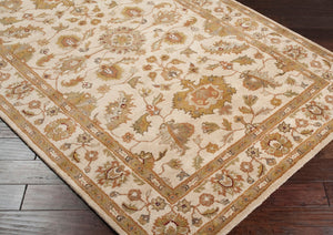Surya Crowne Hand Tufted Wool Runner Rug Traditional Pattern for Hallways and Entryways CRN6011-268