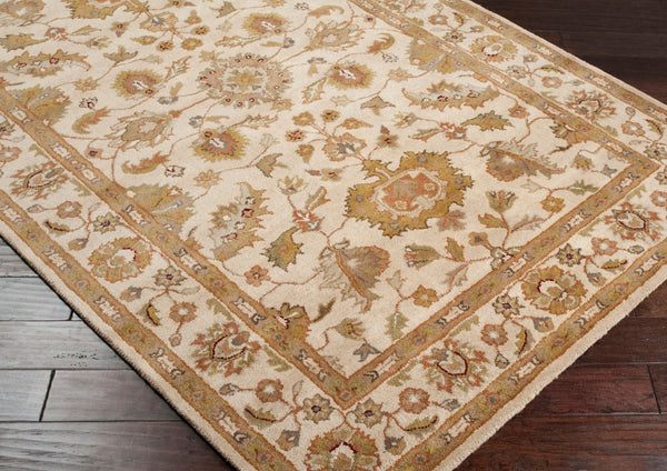 Surya Crowne Hand Tufted Wool Runner Rug Traditional Pattern for Hallways and Entryways CRN6011-268