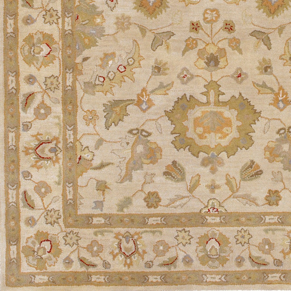 Surya Crowne Hand Tufted Wool Runner Rug Traditional Pattern for Hallways and Entryways CRN6011-268