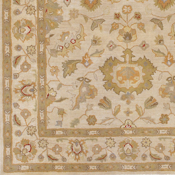 Surya Crowne Hand Tufted Wool Runner Rug Traditional Pattern for Hallways and Entryways CRN6011-268