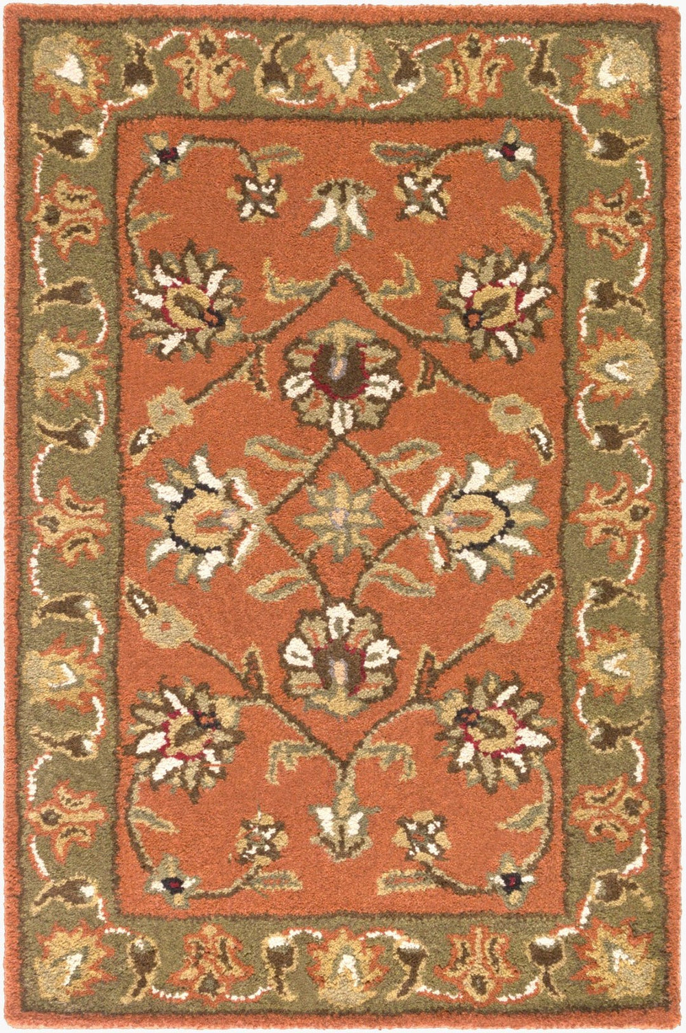 Surya Crowne Hand-tufted Wool Area Rug Traditional Pattern for Entryway or Bedroom CRN6019-23