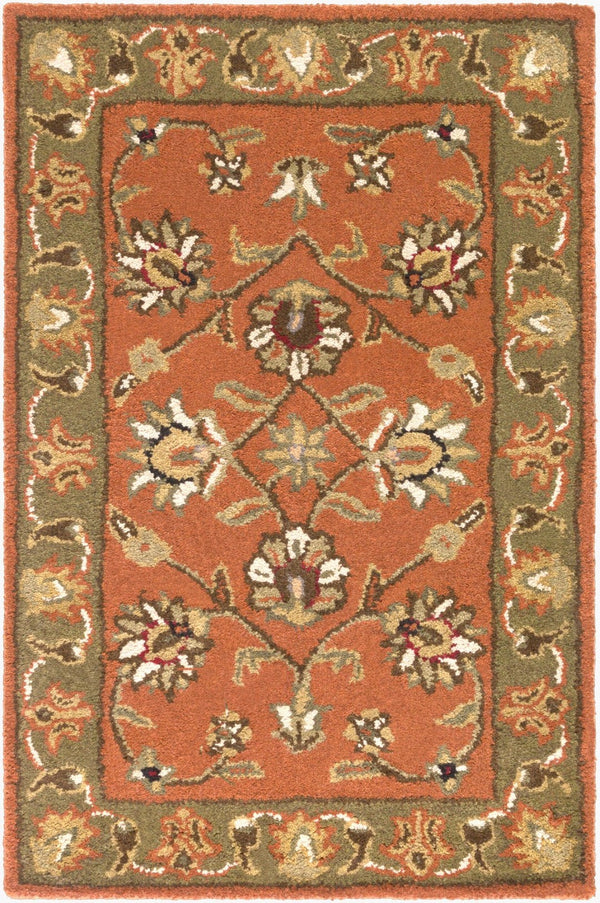 Surya Crowne Hand-tufted Wool Area Rug Traditional Pattern for Entryway or Bedroom CRN6019-23