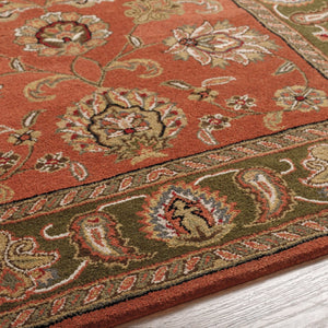 Surya Crowne Hand-tufted Wool Area Rug Traditional Pattern for Entryway or Bedroom CRN6019-23