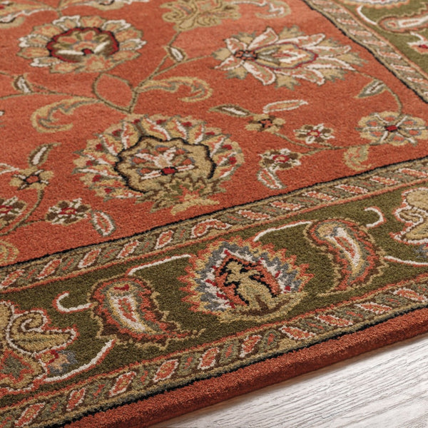 Surya Crowne Hand-tufted Wool Area Rug Traditional Pattern for Entryway or Bedroom CRN6019-23