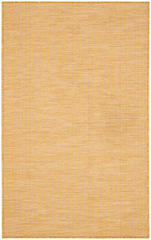 Nourison Positano POS01 Machine Made Power-loomed No Border Indoor/Outdoor Modern Outdoor Rug Yellow, Yellow 100% Polypropylene 99446842428