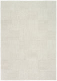 Nourison Textured Home TXH02 Machine Made Power-loomed Borderless Design Indoor Only Modern Scandinavian Rug Ivory, Ivory 100% Polyester 841491141663