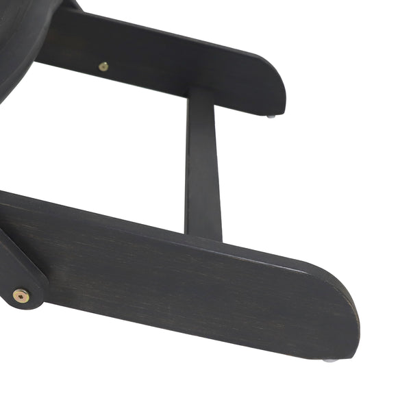 English Elm Christopher Knight Home® - BELLWOOD Adirondack Chair with Folding Design, Rustic Outdoor Wood Seat, Built-In Cup Holder Comfort DARK GREY 37.75 L x 26.75 W x 8.5 H 68940.00DGRY