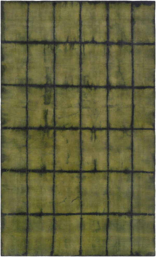 Surya Cruise Handmade 2' X 3' Wool Rug - Classic Indian Design, Durable, Cozy Medium Pile For Any Room Olive Wool Crs7001-23