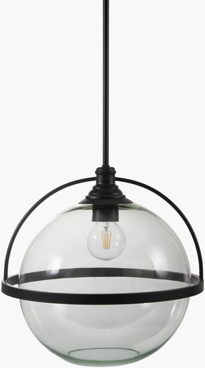 Livabliss Cortes Iron Pendant Light with Glass Shade for Kitchen Island or Dining Room CRT-001