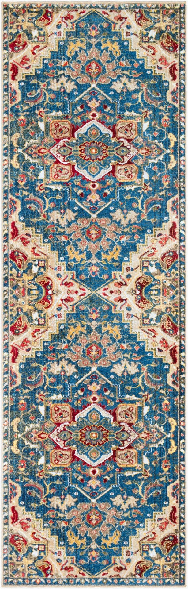 Livabliss Crafty Machine Woven Synthetic Runner Rug for Hallways Entryways and High Traffic Areas Dark Blue, Navy 2'6" x 7'10" CRT2300-26710