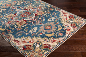 Livabliss Crafty Machine Woven Synthetic Runner Rug for Hallways Entryways and High Traffic Areas Dark Blue, Navy 2'7" x 4'11" CRT2300-35