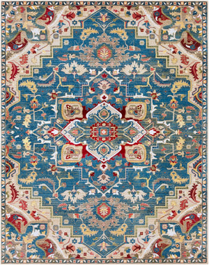 Livabliss Crafty Machine Woven Synthetic Runner Rug for Hallways Entryways and High Traffic Areas Dark Blue, Navy 2'7" x 4'11" CRT2300-35