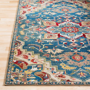 Livabliss Crafty Machine Woven Synthetic Runner Rug for Hallways Entryways and High Traffic Areas Dark Blue, Navy 2'7" x 4'11" CRT2300-35