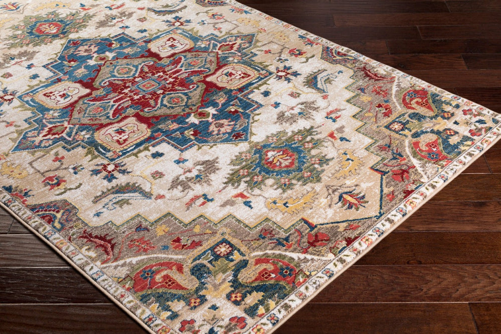 Livabliss Crafty Geometric Machine Woven Area Rug Durable Turkish Synthetic Living Room Floor CRT2303-9123