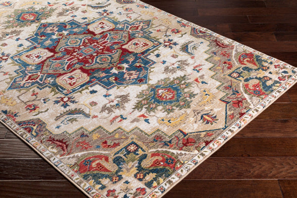 Livabliss Crafty Geometric Machine Woven Area Rug Durable Turkish Synthetic Living Room Floor CRT2303-9123
