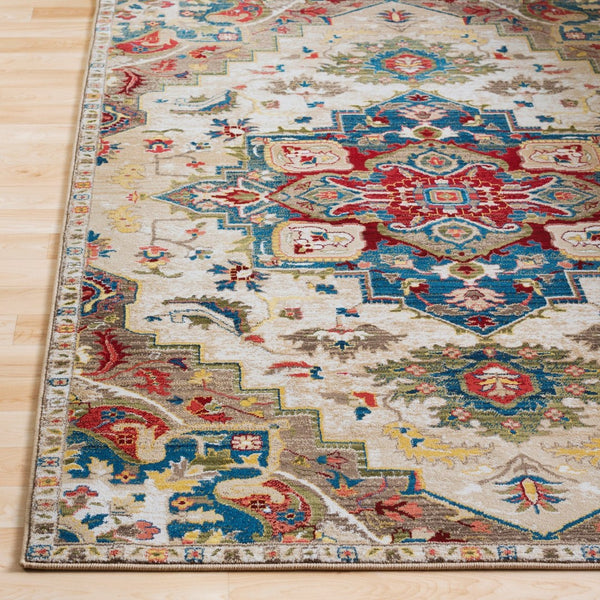 Livabliss Crafty Geometric Machine Woven Area Rug Durable Turkish Synthetic Living Room Floor CRT2303-9123