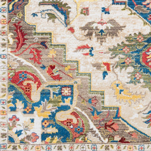 Livabliss Crafty Geometric Machine Woven Area Rug Durable Turkish Synthetic Living Room Floor CRT2303-9123