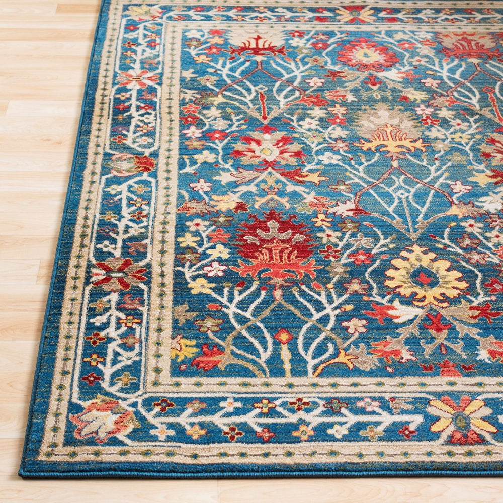 Livabliss Crafty Traditional Polypropylene Accent Rug for Entryways Hallways and High Traffic Floors Dark Blue, Navy 5'1" x 7'5" CRT2308-5174
