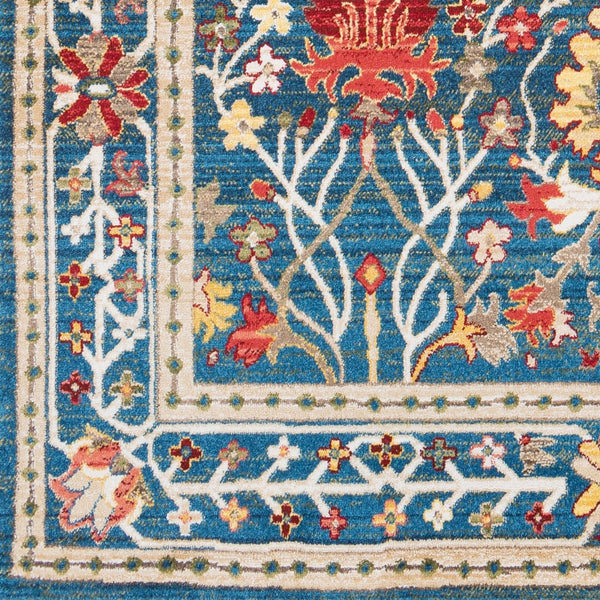 Livabliss Crafty Traditional Polypropylene Accent Rug for Entryways Hallways and High Traffic Floors Dark Blue, Navy 5'1" x 7'5" CRT2308-5174