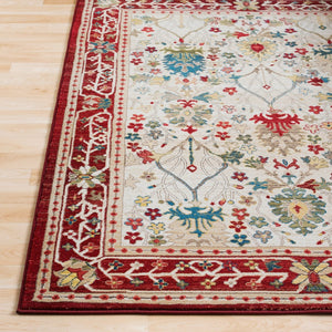 Livabliss Crafty Machine Woven Polypropylene Accent Rug Traditional Modern Pattern for Entryways Burgandy, Rust 8'10" x 12'4" CRT2309-9123