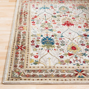 Livabliss Crafty Traditional Polypropylene Woven Rug for Entryways Hallways and High Traffic Areas Burgandy, White 2'6" x 7'10" CRT2311-26710