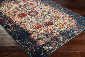 Livabliss Crafty Traditional Pattern Runner Rug Turkish Woven Polypropylene Hallway Entryway Blue, Red 2'6" x 7'10" CRT2320-26710