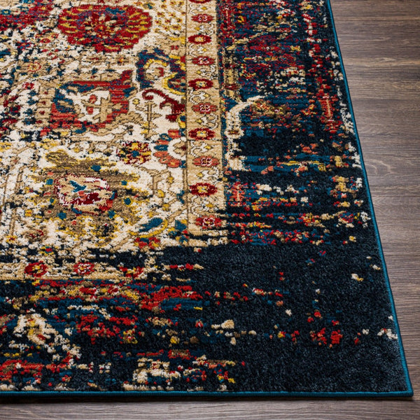 Livabliss Crafty Traditional Pattern Runner Rug Turkish Woven Polypropylene Hallway Entryway Blue, Red 2'6" x 7'10" CRT2320-26710