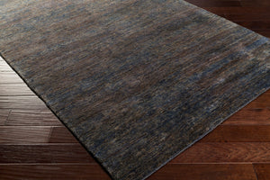 Surya Crusoe 2' X 3' Handmade Jute Rug - Timeless Modern Minimalist Décor For Comfort And Style Dark Blue Jute Cru2007-3353
